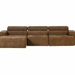 New WOOOD Novi chaise longue bank links karamelbruin melange Karamel melange