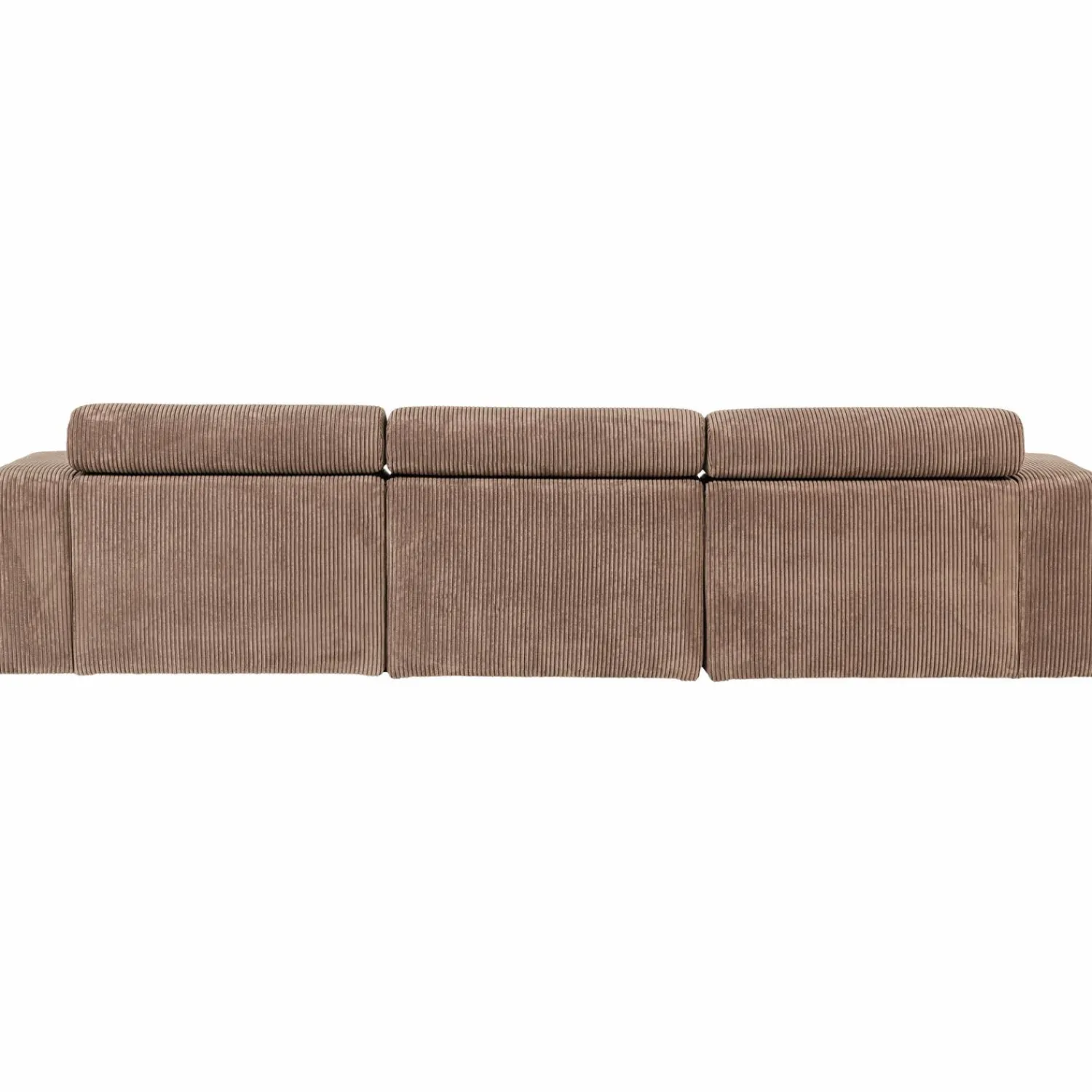 Clearance WOOOD Novi chaise longue bank rechts ribstof Taupe