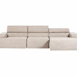 WOOOD Novi chaise longue bank rechts bouclé Naturel