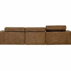 Sale WOOOD Novi chaise longue bank rechts karamelbruin melange Karamel melange