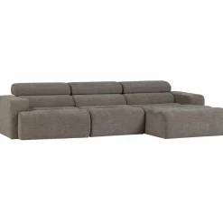 Discount WOOOD Novi chaise longue bank rechts Grijs melange