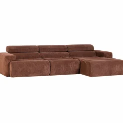 New WOOOD Novi chaise longue bank rechts ribstof Terra