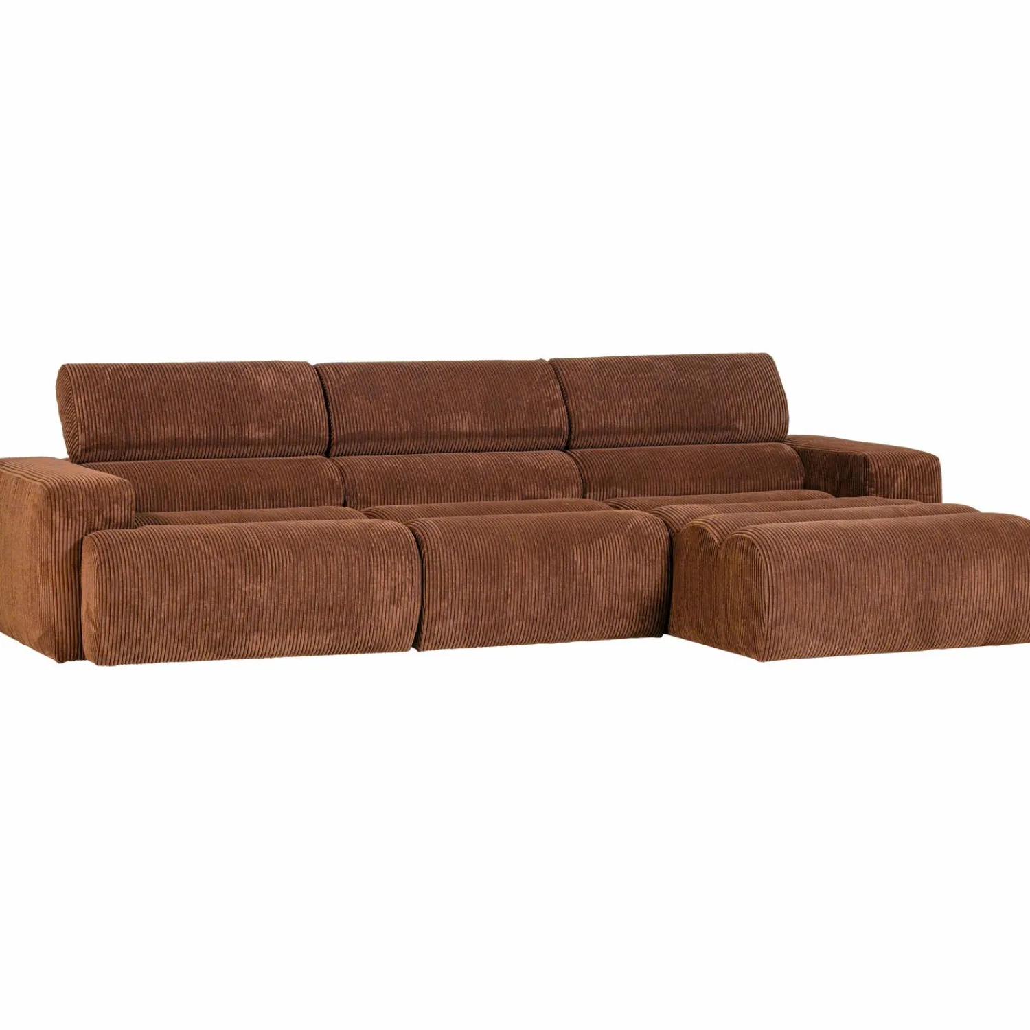New WOOOD Novi chaise longue bank rechts ribstof Terra