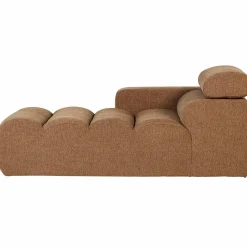 Online WOOOD Novi chaise longue element arm links bouclé bruin Karamel