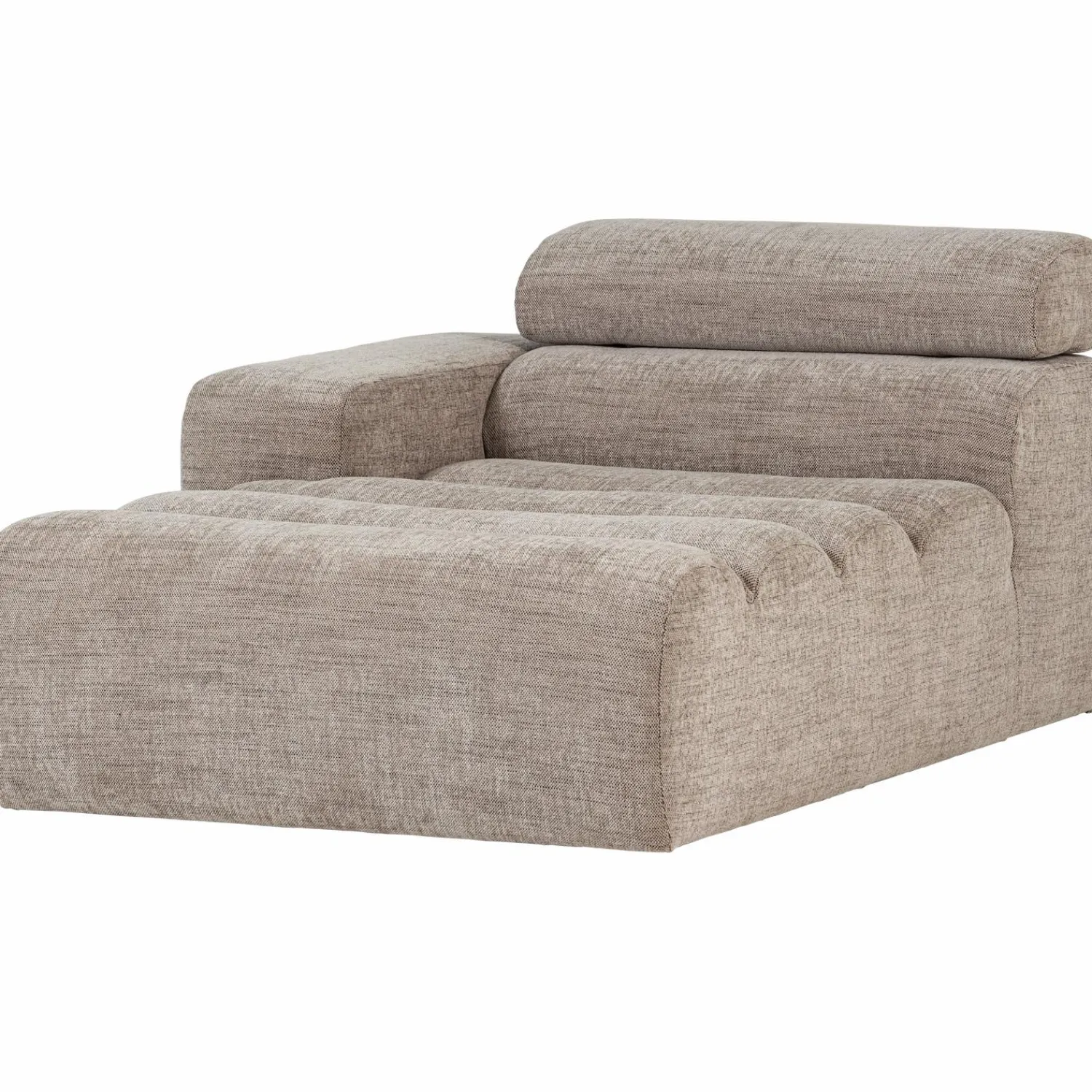 New WOOOD Novi chaise longue element arm links Naturel melange
