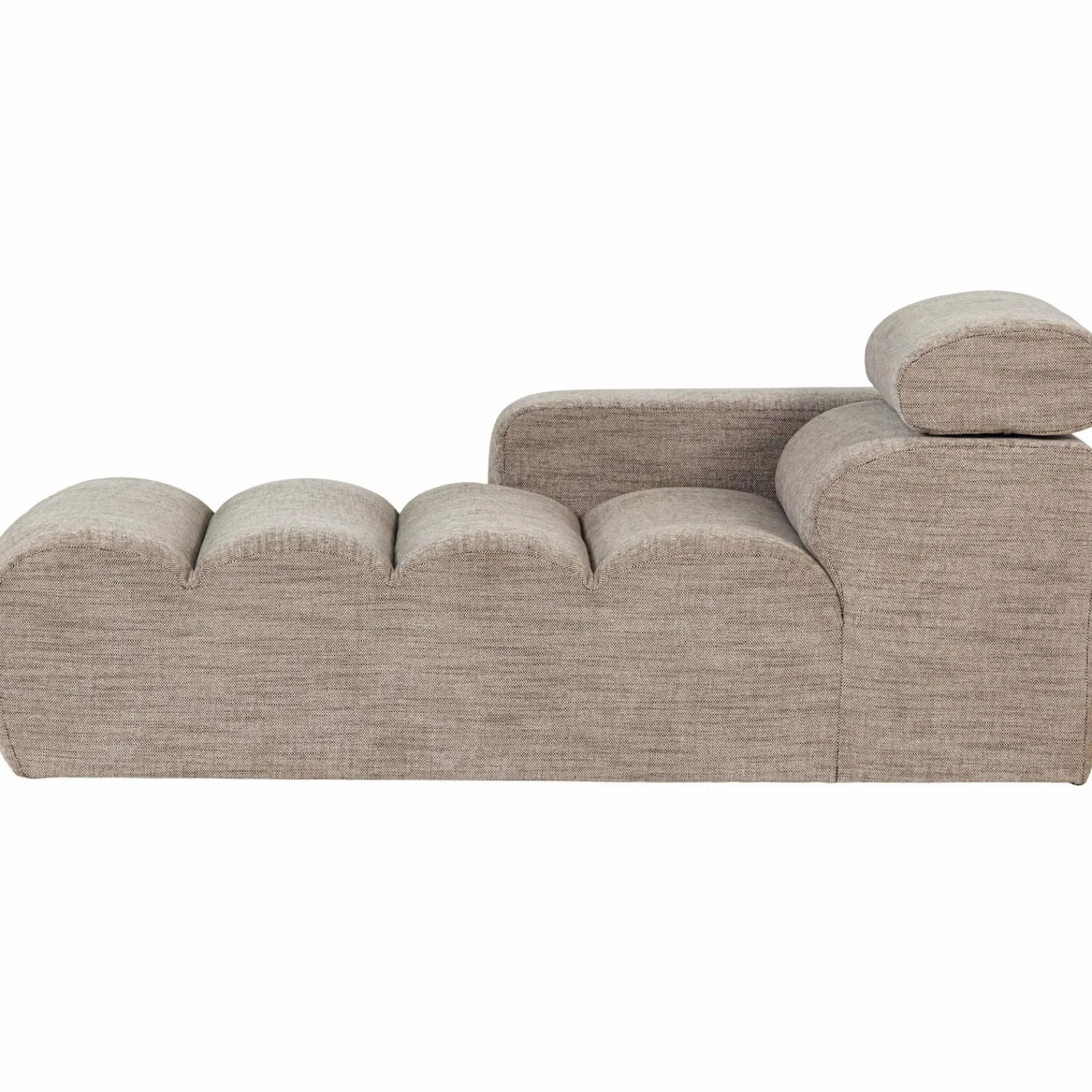 New WOOOD Novi chaise longue element arm links Naturel melange