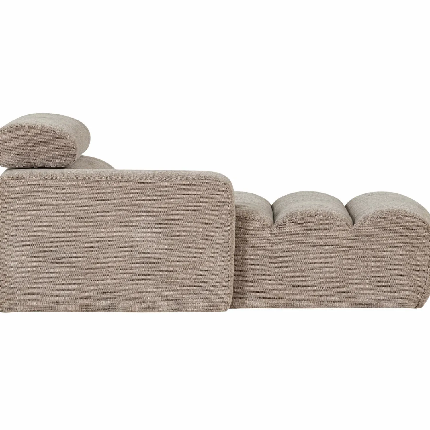 New WOOOD Novi chaise longue element arm links Naturel melange
