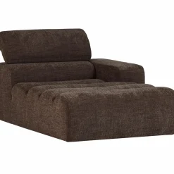 Sale WOOOD Novi chaise longue element arm rechts Donkerbruin melange