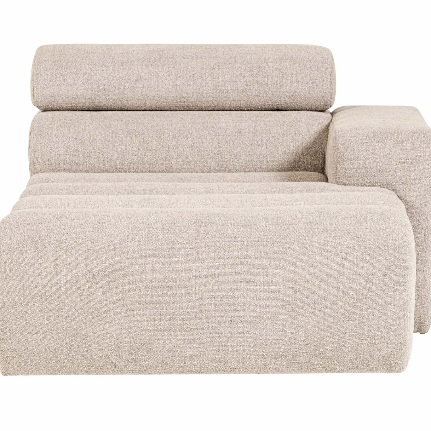 Sale WOOOD Novi chaise longue element arm rechts bouclé Naturel