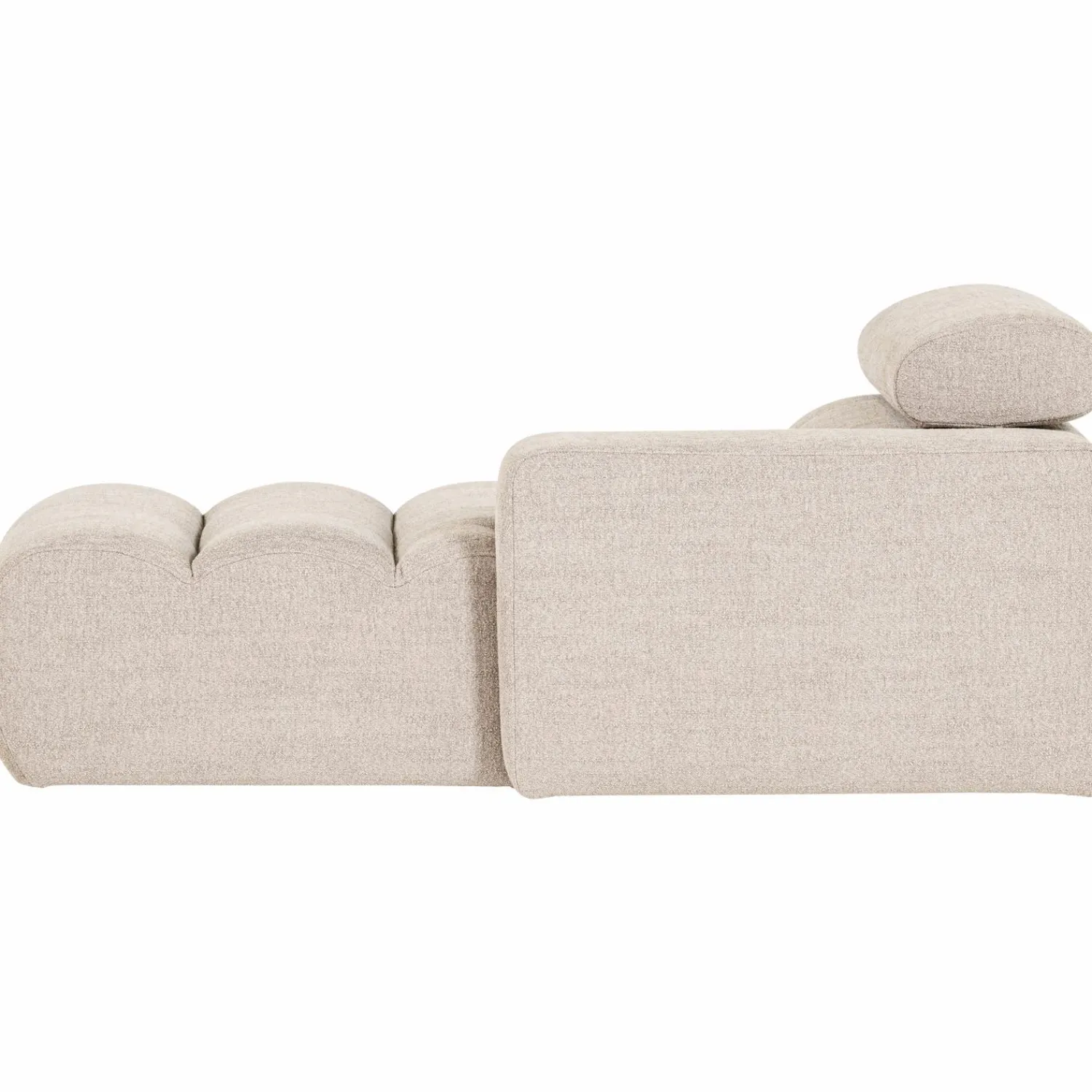 Sale WOOOD Novi chaise longue element arm rechts bouclé Naturel