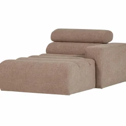 Clearance WOOOD Novi chaise longue element arm rechts bouclé Taupe