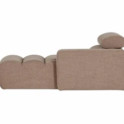 Clearance WOOOD Novi chaise longue element arm rechts bouclé Taupe