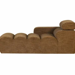 WOOOD Novi chaise longue element arm links karamelbruin melange Karamel melange