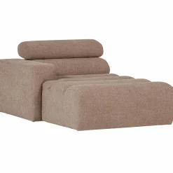 Online WOOOD Novi chaise longue element arm links bouclé Taupe