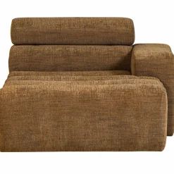 Online WOOOD Novi chaise longue element arm rechts karamelbruin melange Karamel melange