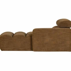 Online WOOOD Novi chaise longue element arm rechts karamelbruin melange Karamel melange