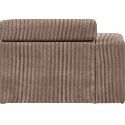 WOOOD Novi chaise longue element arm links ribstof Taupe