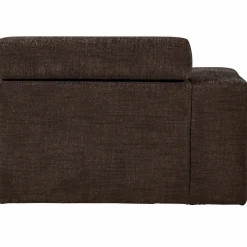 Sale WOOOD Novi chaise longue element arm links Donkerbruin melange