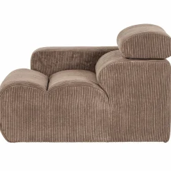 Online WOOOD Novi 1-zits element arm links ribstof Taupe