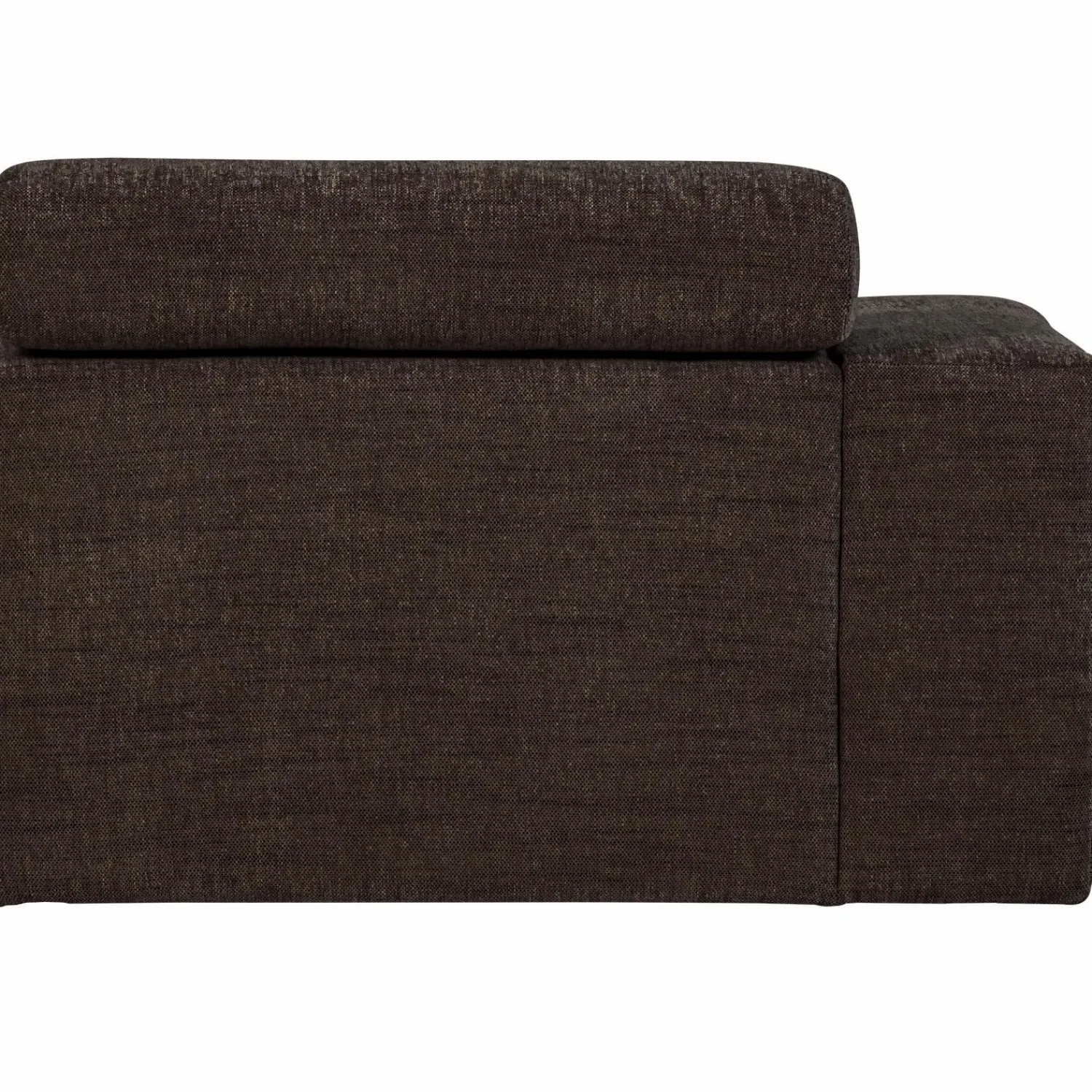 Clearance WOOOD Novi 1-zits element arm links Donkerbruin melange