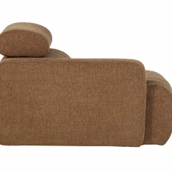 Hot WOOOD Novi 1-zits element arm links bouclé bruin Karamel