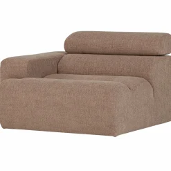 Online WOOOD Novi 1-zits element arm links bouclé Taupe