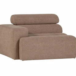 Online WOOOD Novi 1-zits element arm links bouclé Taupe