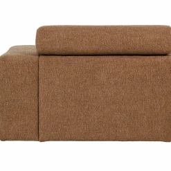 Discount WOOOD Novi 1-zits element arm rechts bouclé bruin Karamel