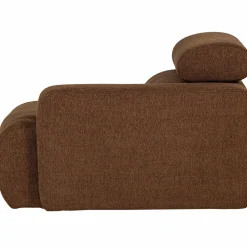 New WOOOD Novi 1-zits element arm rechts bouclé Mokkabruin