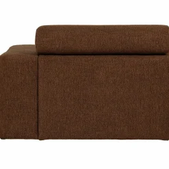 New WOOOD Novi 1-zits element arm rechts bouclé Mokkabruin