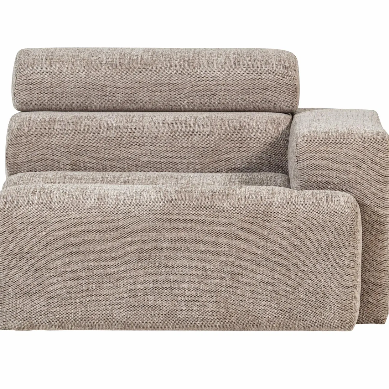 Online WOOOD Novi 1-zits element arm rechts Naturel melange