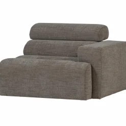 Best WOOOD Novi 1-zits element arm rechts Grijs melange