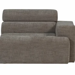 Best WOOOD Novi 1-zits element arm rechts Grijs melange
