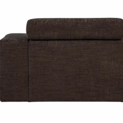 Hot WOOOD Novi 1-zits element arm rechts Donkerbruin melange