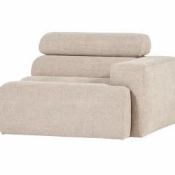 Online WOOOD Novi 1-zits element arm rechts bouclé Naturel