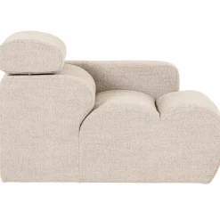 Online WOOOD Novi 1-zits element arm rechts bouclé Naturel