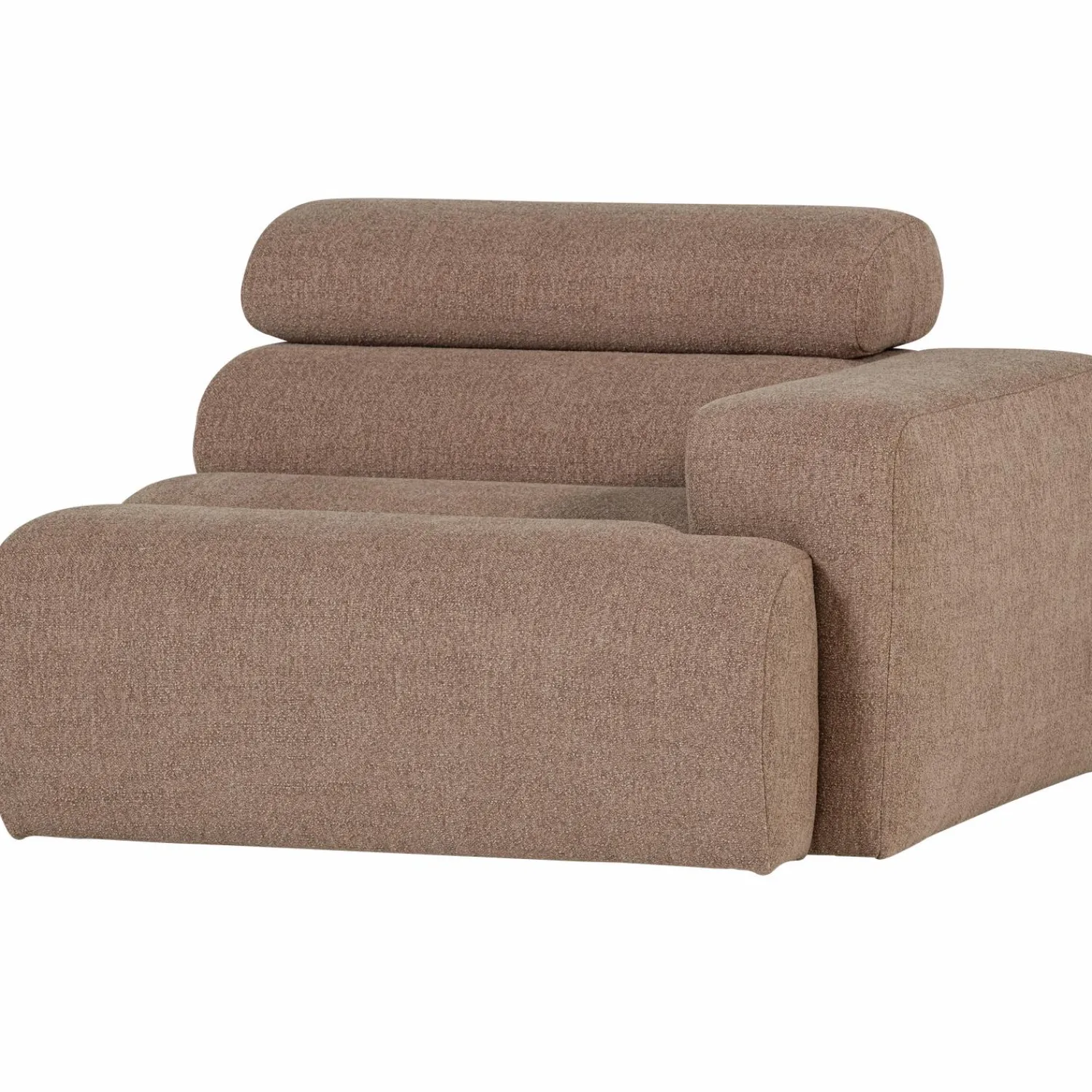 Clearance WOOOD Novi 1-zits element arm rechts bouclé Taupe