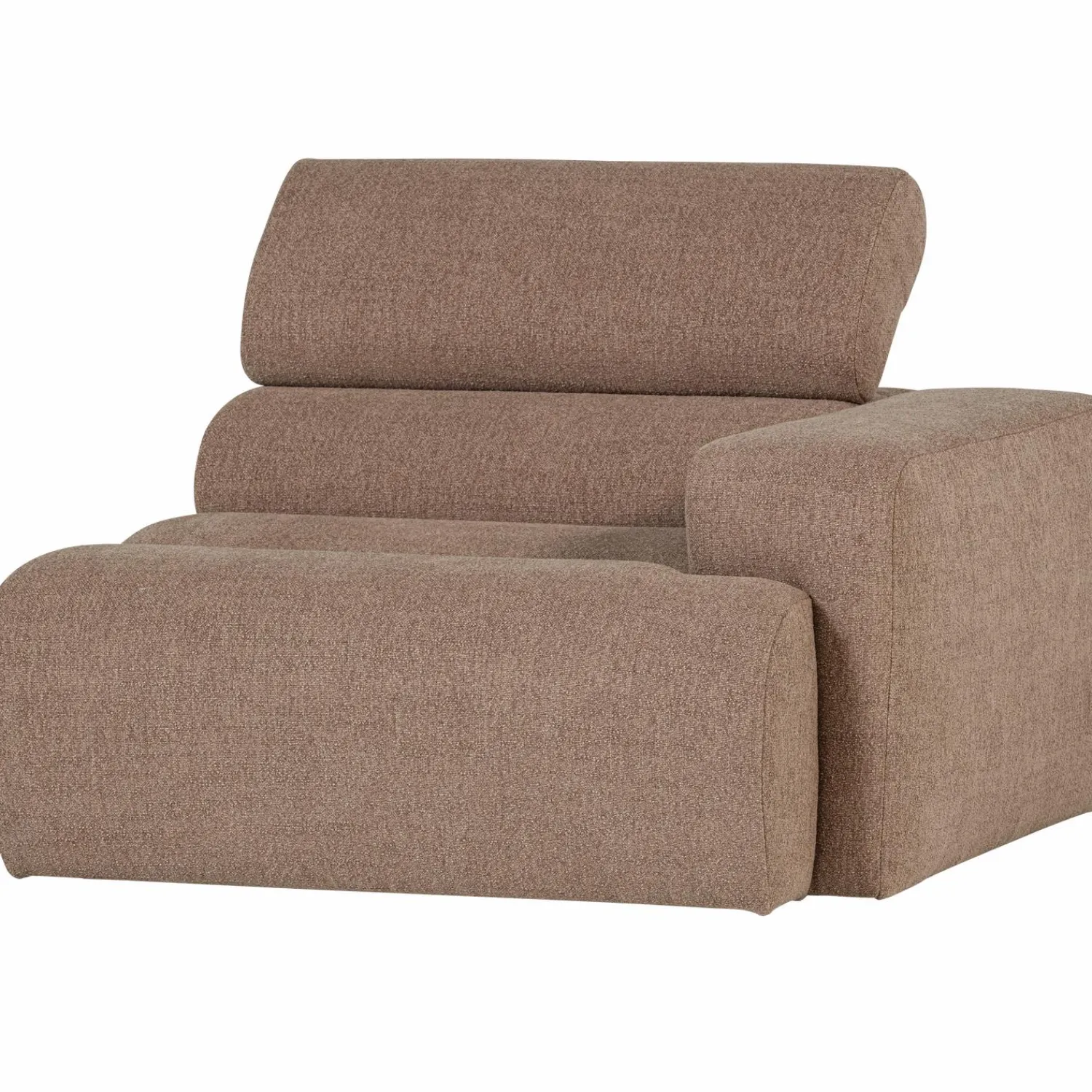 Clearance WOOOD Novi 1-zits element arm rechts bouclé Taupe
