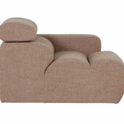 Clearance WOOOD Novi 1-zits element arm rechts bouclé Taupe