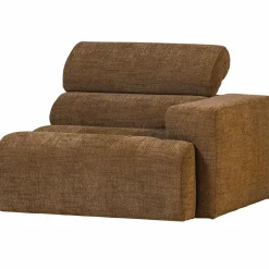 Online WOOOD Novi 1-zits element arm rechts karamelbruin melange Karamel melange