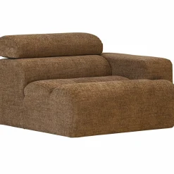 Online WOOOD Novi 1-zits element arm rechts karamelbruin melange Karamel melange