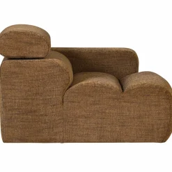 Online WOOOD Novi 1-zits element arm rechts karamelbruin melange Karamel melange