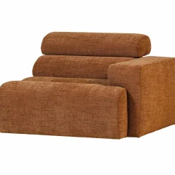 Online WOOOD Novi 1-zits element arm rechts melange Oranje