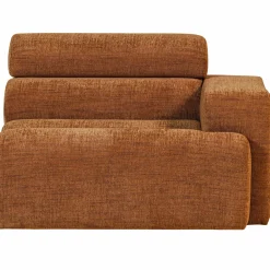 Online WOOOD Novi 1-zits element arm rechts melange Oranje