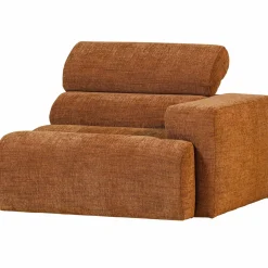 Online WOOOD Novi 1-zits element arm rechts melange Oranje