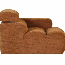 Online WOOOD Novi 1-zits element arm rechts melange Oranje