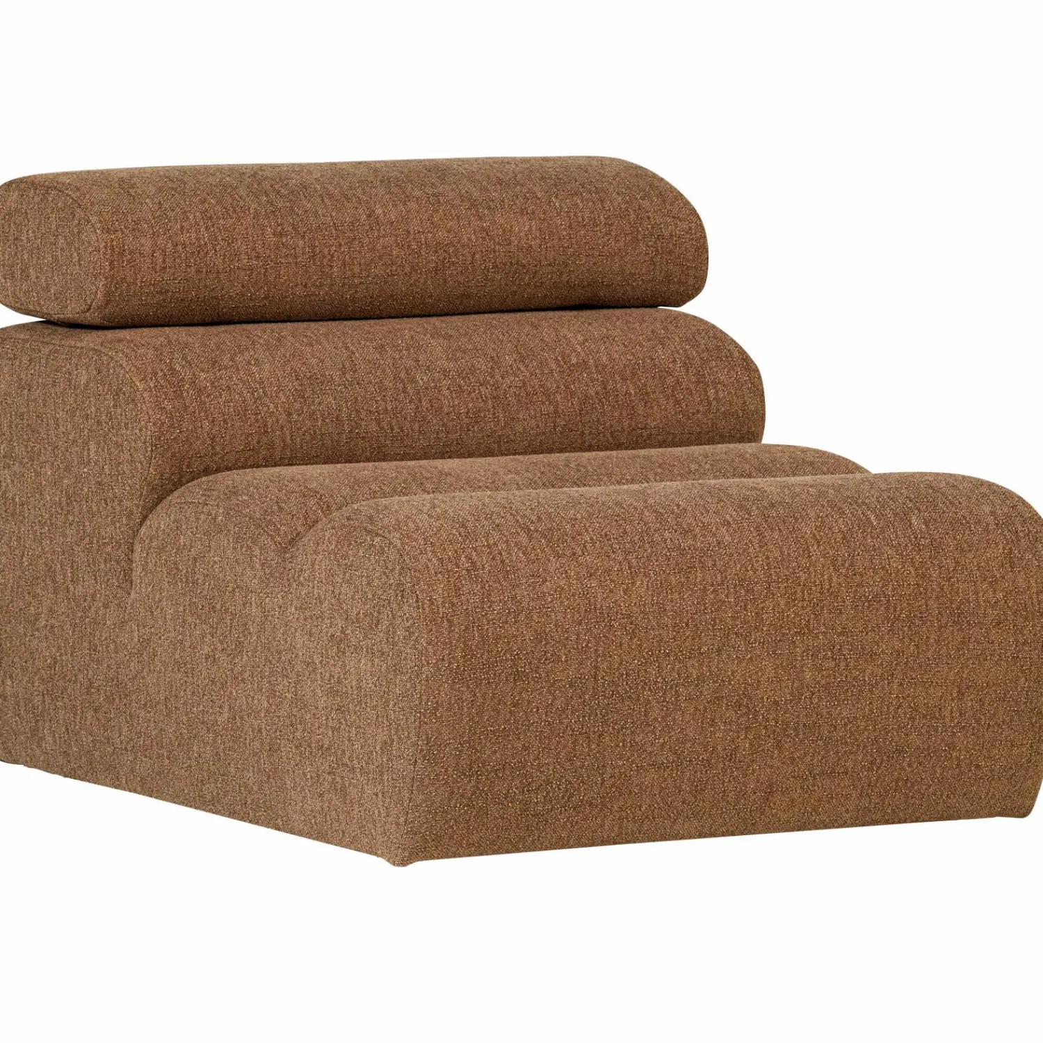 Hot WOOOD Novi 1-zits element bouclé bruin Karamel