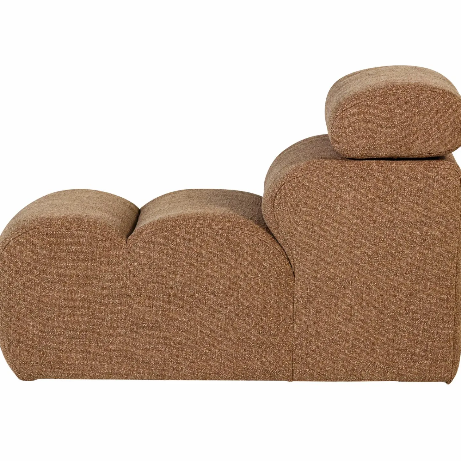 Hot WOOOD Novi 1-zits element bouclé bruin Karamel