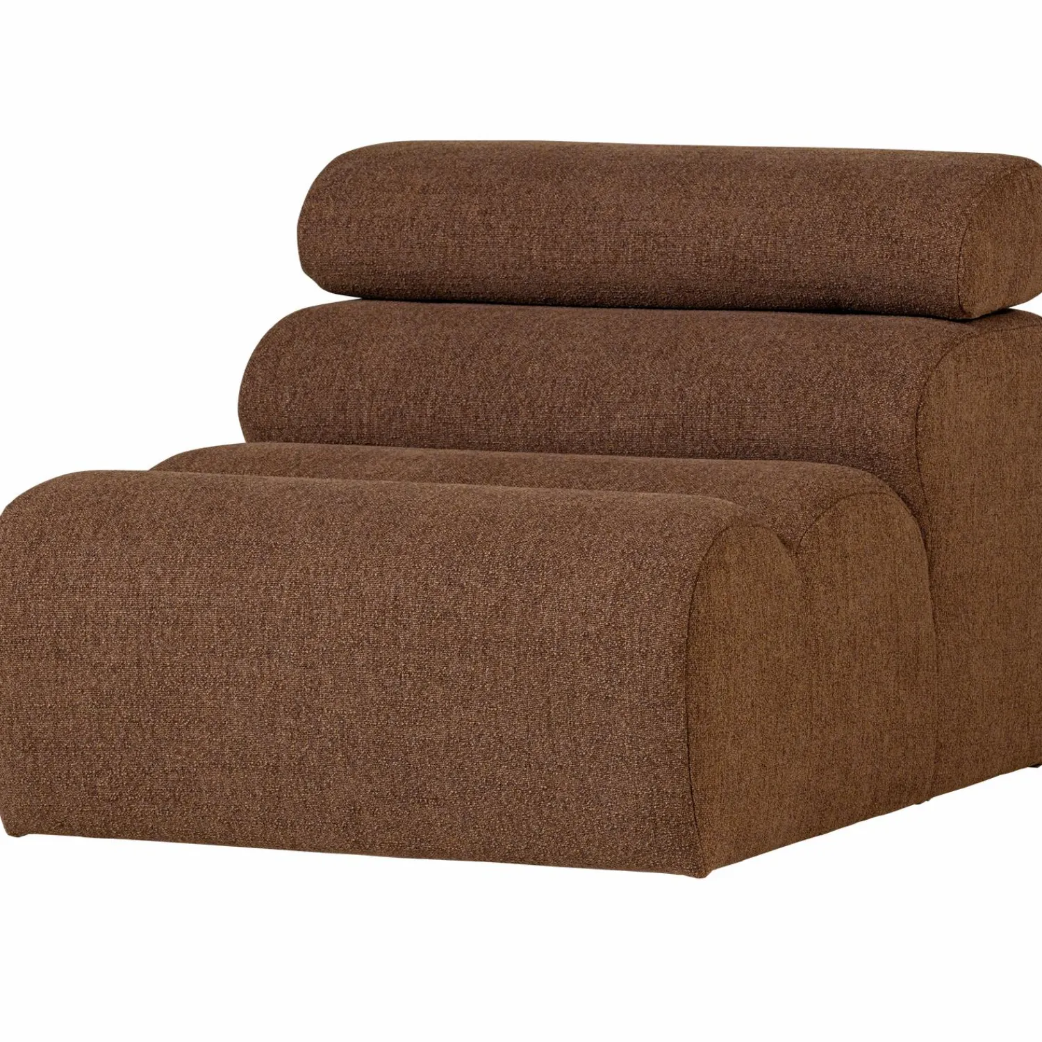 Discount WOOOD Novi 1-zits element bouclé Mokkabruin