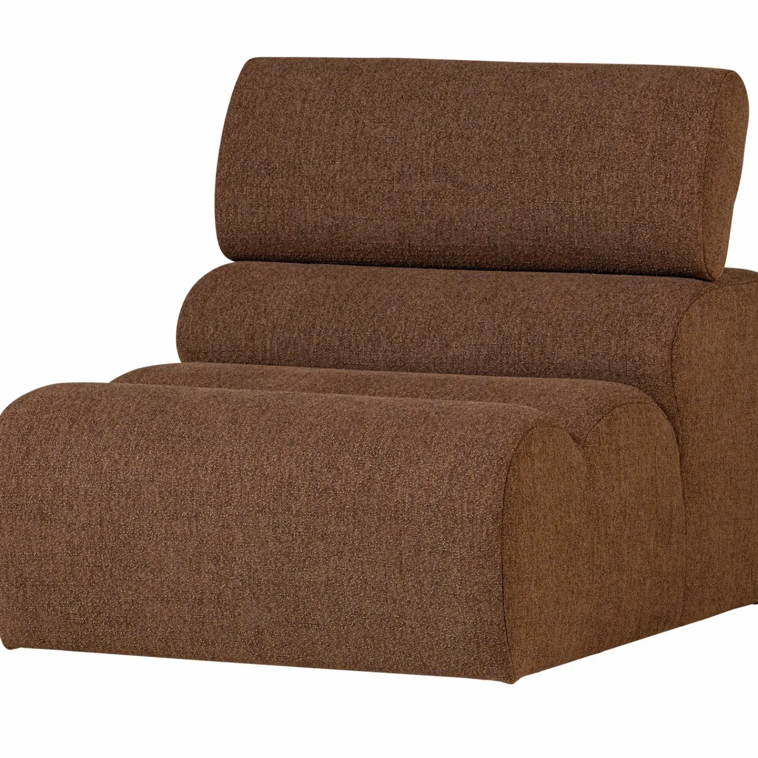 Discount WOOOD Novi 1-zits element bouclé Mokkabruin